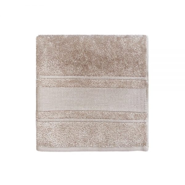 Håndklæde beige 50x100 cm bomuldshåndklæde Arosa Design fra finehome