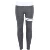 Gym Fitness Yoga Leggings graa og hvide
