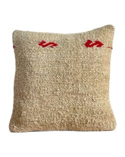 kelim pude 127 er lys og blød med et touch af lyserød - 40x40 cm