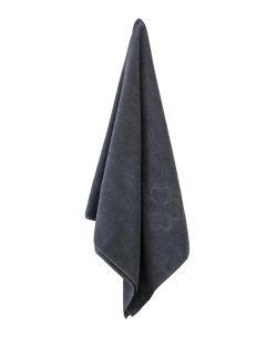 Alba Design organiske badehåndklæder 70x140. Stilrent mørkegrå øko badelagen fra finehome
