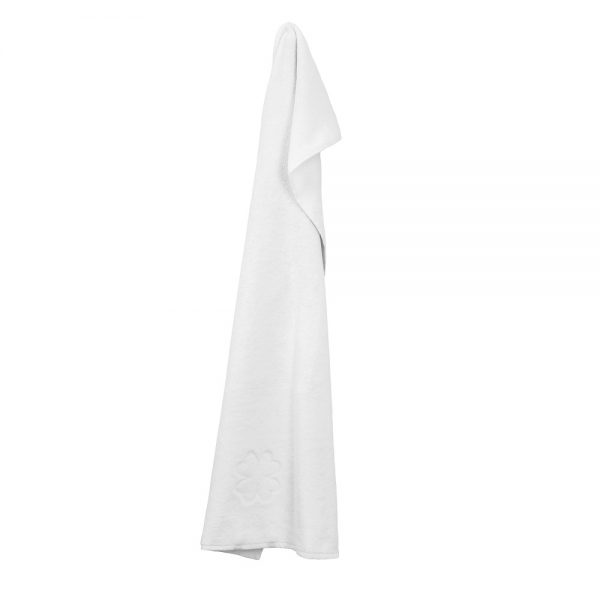 Hvide håndklæder Organic Hearts Design 50x100 Alba Design GOTS håndklæder økologisk bomuld