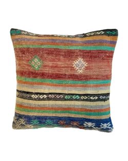 Autentisk kelim pude 40x40 med autentisk udtryk i smukke farver