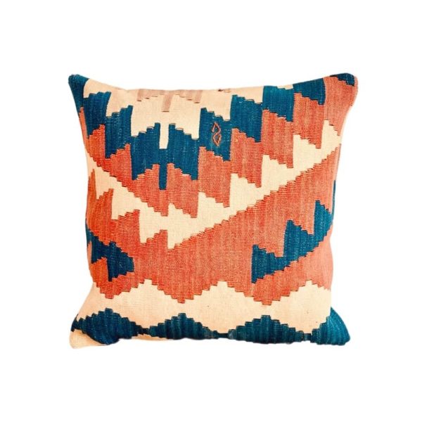 Bring unik elegance ind i din boligindretning med en stor flot kelim pude 50x50 cm
