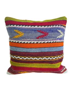 40x40 cm orientalsk kelim pude med fyld til hyggelig boligindretning