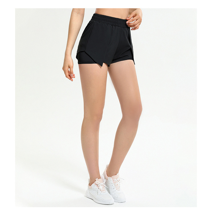 Goodwill Skrive ud ale Shorts med lomme til mobil - Sorte yoga shorts online - finehome