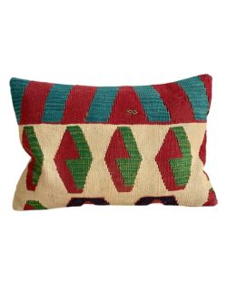 stor kelim pude 40x60 cm af ægte orientalsk kelim i smukke farver