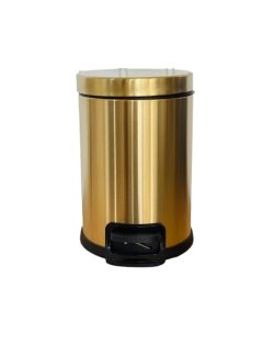 Toiletspand i guld farve med soft luk