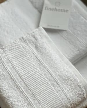single håndklæde pakke hvid 3 stk