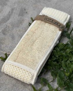 rygskrubber svamp af naturlig hamp som måler 11x75 cm