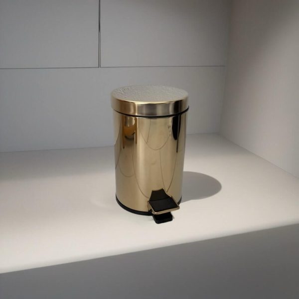 Gylden toiletspand, blank, 3 liter med interspand