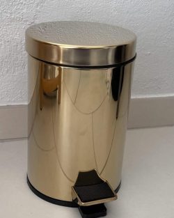 Toiletspand blank guld - 3 liter fra danske finehome