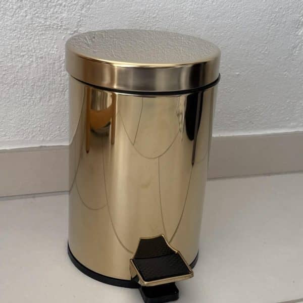 Toiletspand blank guld - 3 liter fra danske finehome