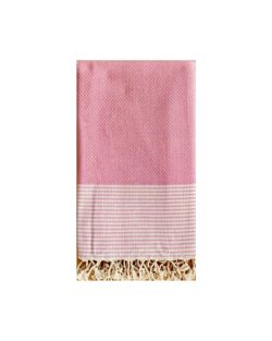 Hyggeligt og absorberende hammam håndklæde 95x180 cm i lyserød