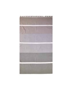 Stort hammam badehåndklæde - grå, beige, hvid - 95x180 cm i 100% bomuld
